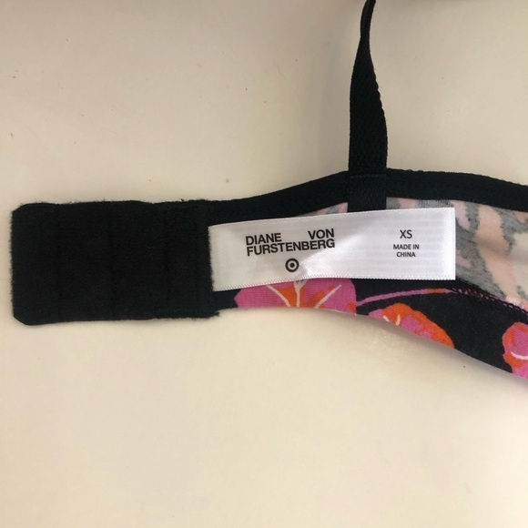 Diane Von Furstenberg x Target Geranium Leaf & Disco Zebra Dual Bralette Size XS - Picture 6 of 12